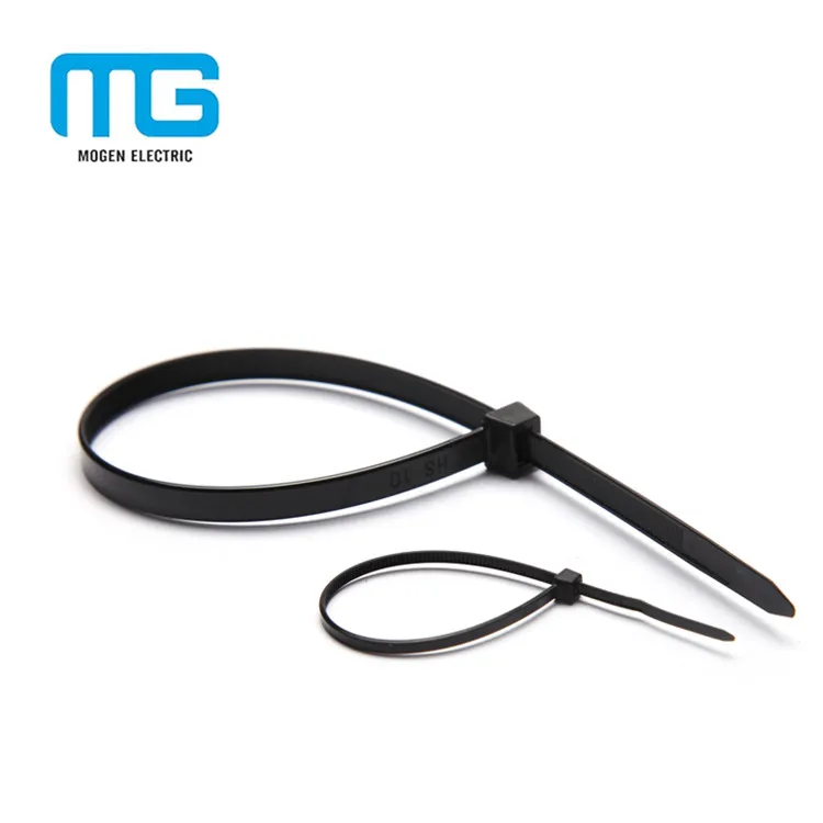 Nylon 66 Self Locking Cable Tie Colored Zip Ties Price Custom Industrial Plastic Nylon Coated Stainless Steel Cable Ties 2.5*100