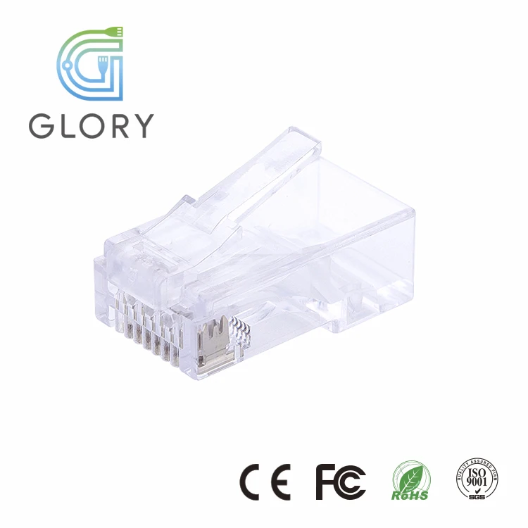 
8P8C gold plated utp network cable rj45 connectors 100 pack 