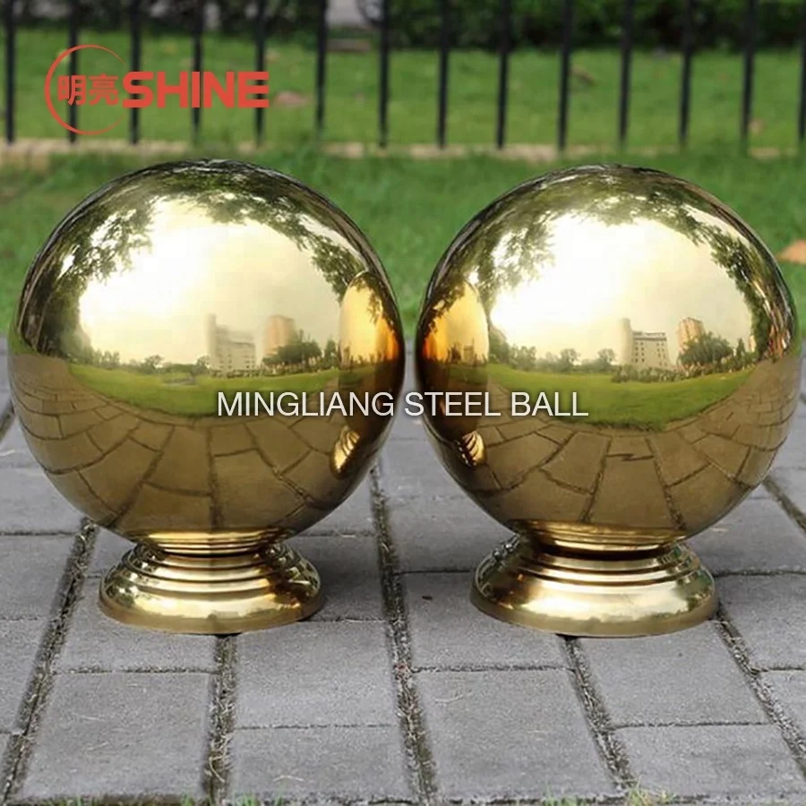 mirror polish finish 500mm 400mm 300mm 200mm large brass sphere outdoor