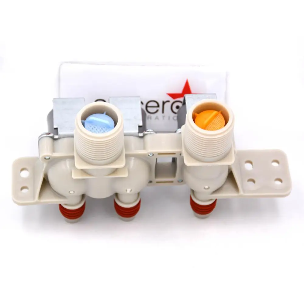 285805 Water Inlet Valve with Mounting Bracket for Clothes Washer 110 VAC/120 VAC, Works with Whirlpool, Maytag, Alliance