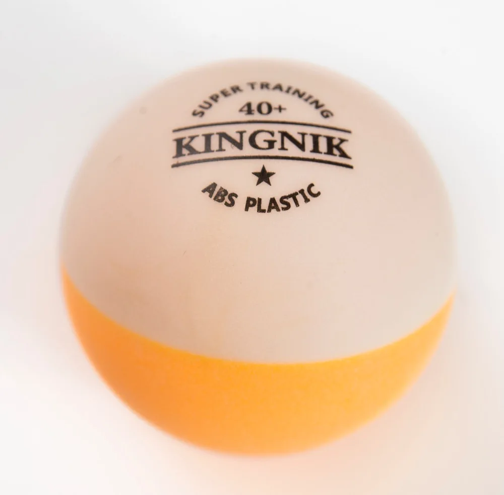 
KINGNIK 1star super training plastic table tennis ball ( dual color, 100 balls per bag) 