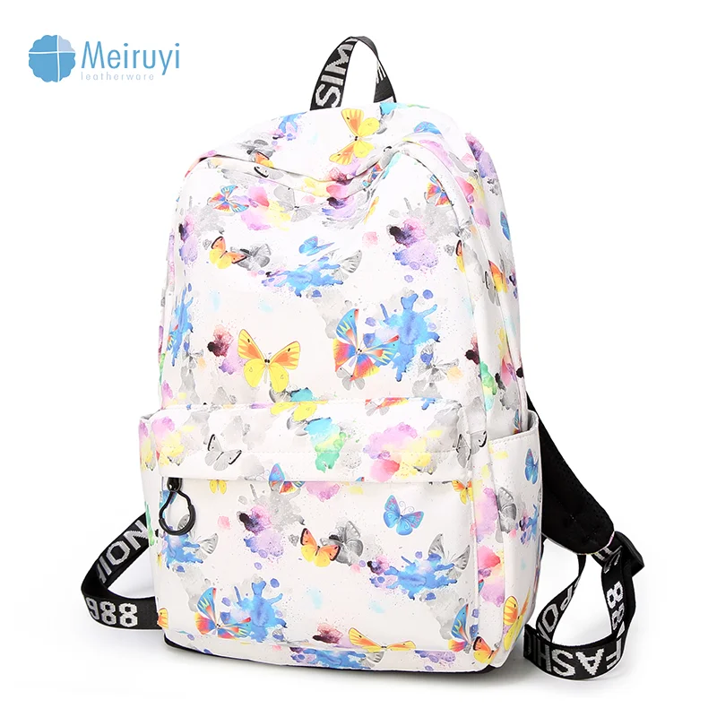 floral bag back pack girls backpack laptop bags school bag for ladies
