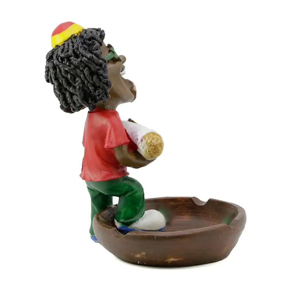 Mettle Cute Jamaica Resin Ashtray Creative Resin Ornaments
