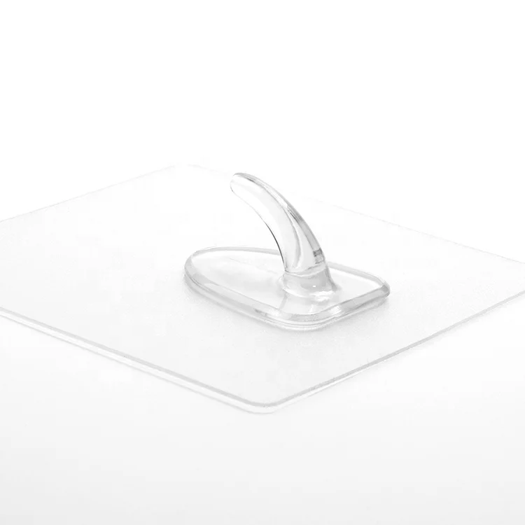 Removable 3KG Wall Hook Plastic Strong Adhesive Hook Hanger For Kitchen Accessories