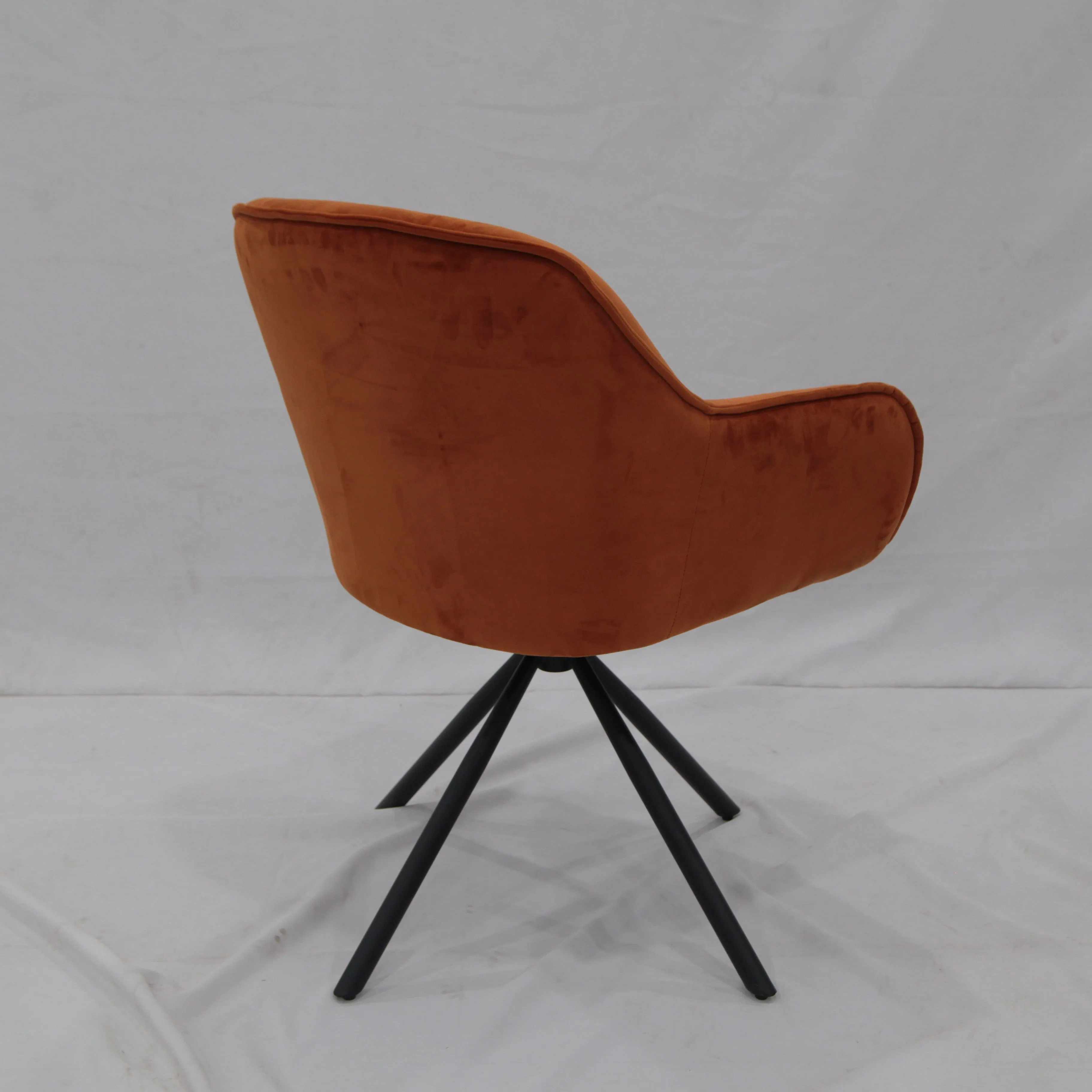 New Style Modern Living Room Fashion Hotel Fabric Rotated Dining Leisure Chair