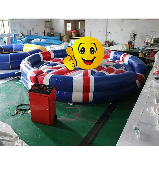 XIXI TOYS Amusement Park Inflatable Rodeo Bull Mattress, Inflatable Crazy Mechanical Bull For Party Event