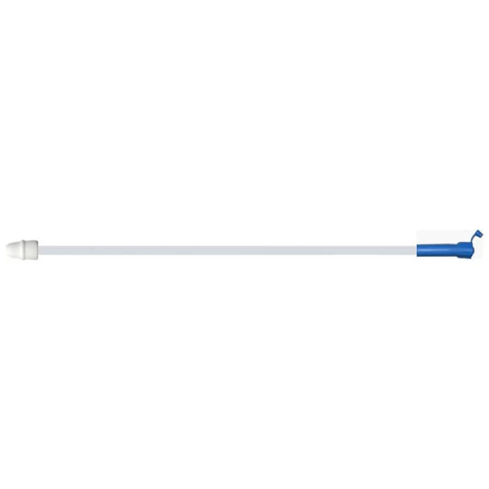 Disposable foam tip catheter for sow with handle & blue end cap