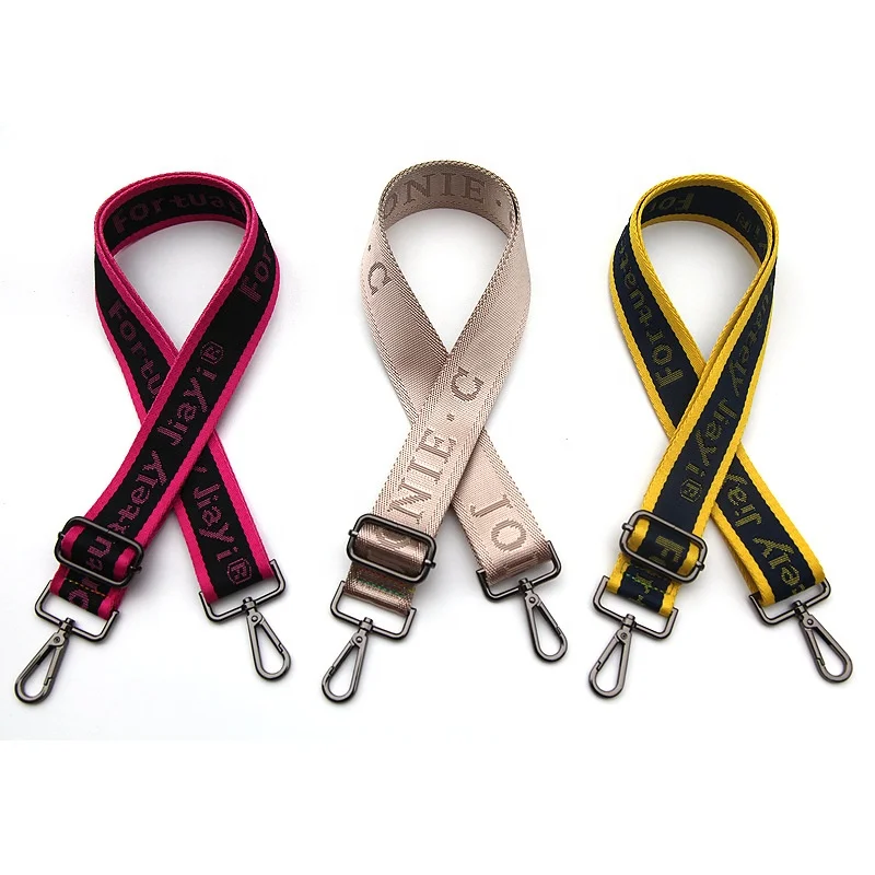 ZONESIN Adjustable Woven Bag Straps Custom Logo Nylon Shoulder Strap