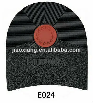 Rubber outer half shoes heels E024 shoe spare parts