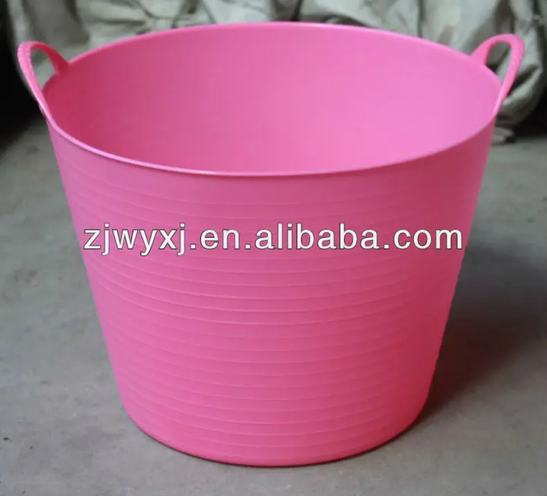 garden bucket,plastic bucket,flexible pail plastic trough,REACH