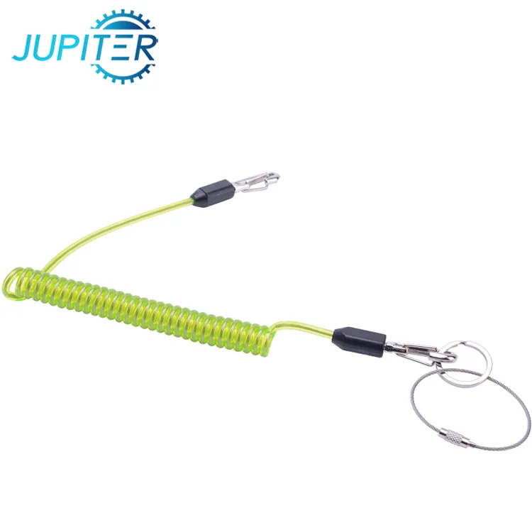 
Flexible safety scaffolding retractable spring tool lanyard for diving 