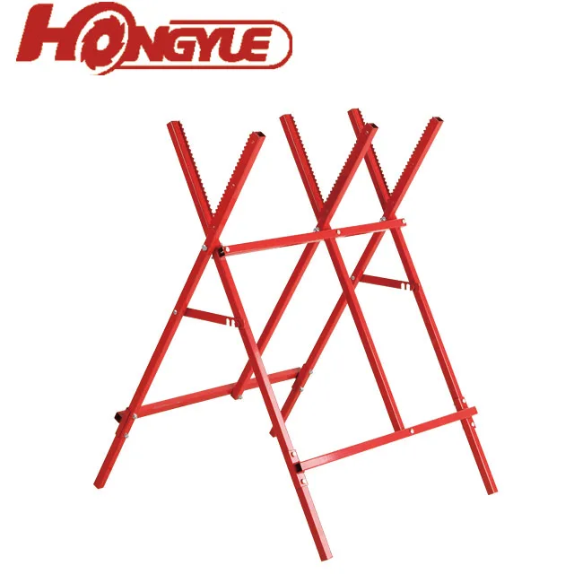 
stable square steel folding wood work log saw horse bench for sale 
