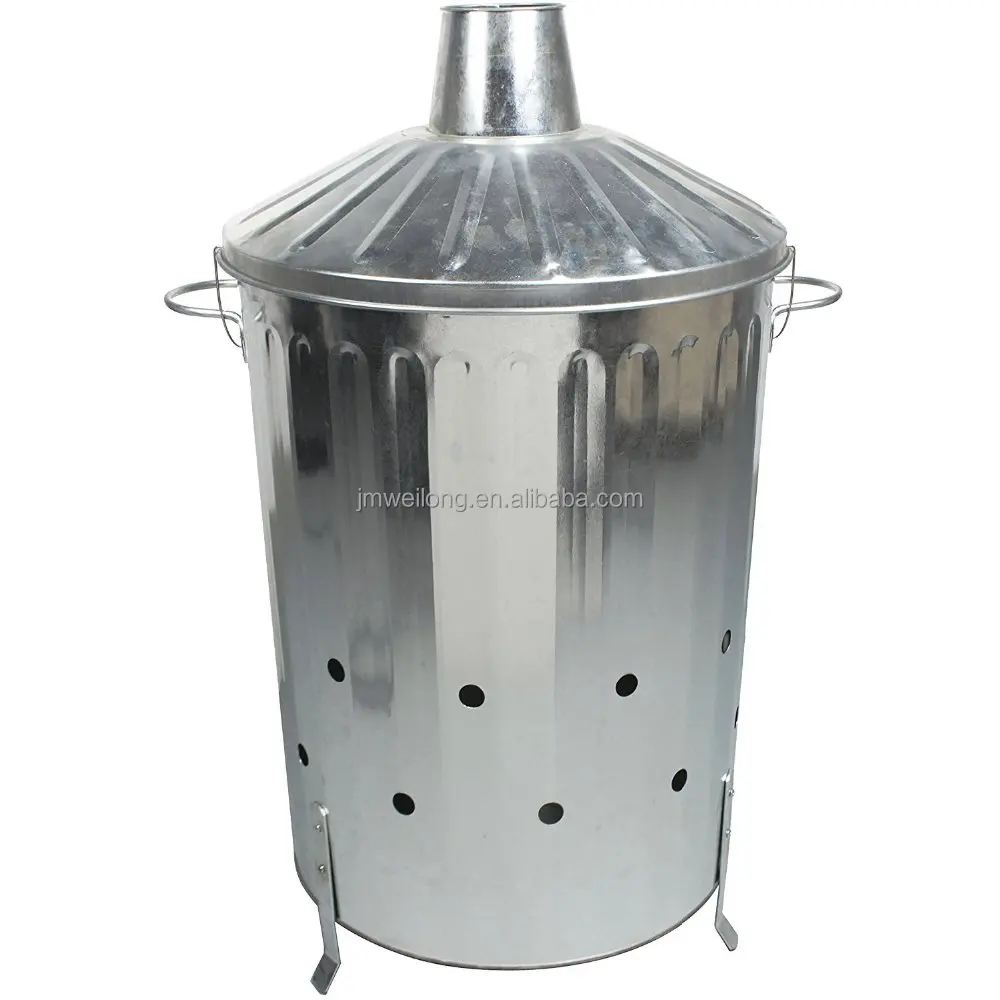 FIRE INCINERATOR 90L Fast Burner Holes All The Way Up for Paper and Garden Rubbish