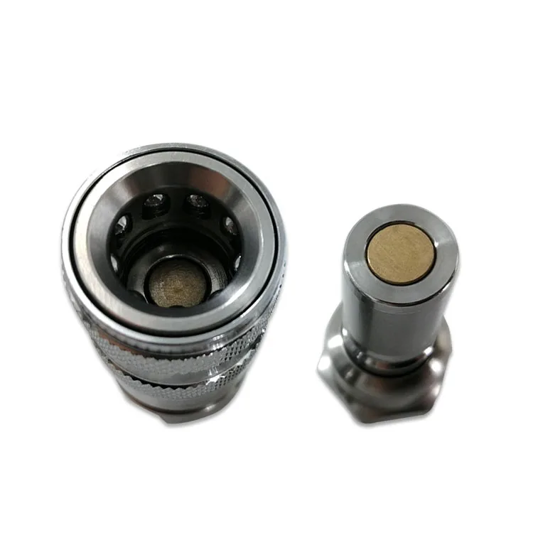 hydraulic flat quick connect quick release coupling quick coupler set