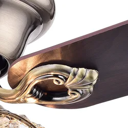 Hand Pull Crystal Ceiling Fan Manufacturer Electric Ceiling Fan With Light