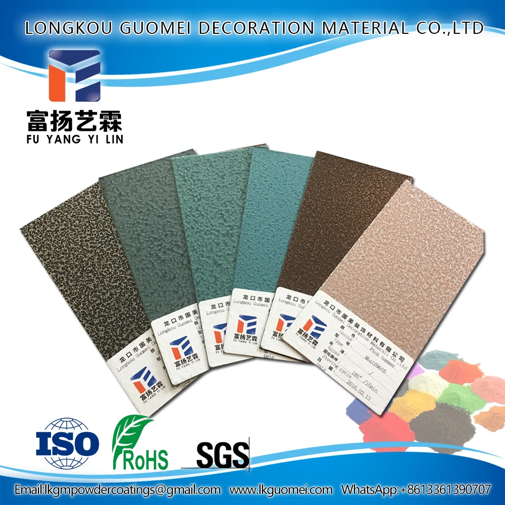 Low Gloss Electrostatic Black Antique Gold Powder Coating