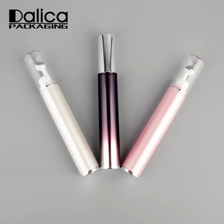 
Custom Color Airless Syringe 10ml/15ml Eye Cream Plastic Roll on Bottle 