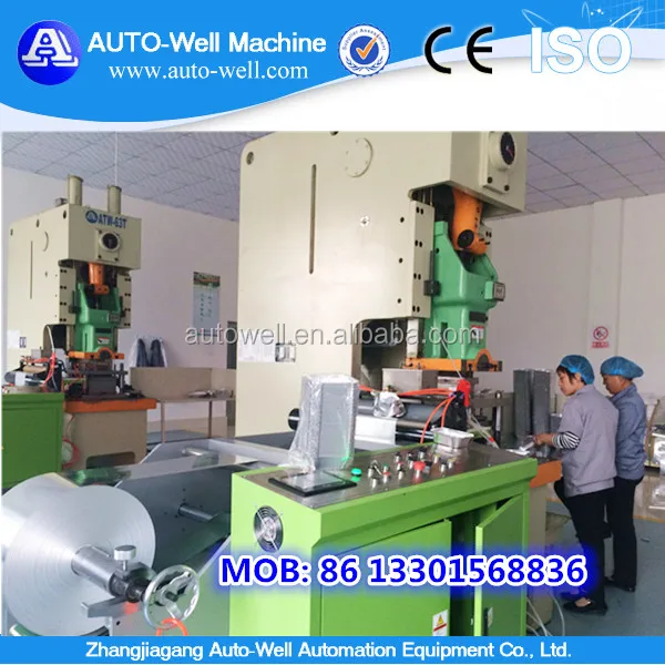 Disposable Tableware Aluminum Foil Food Container Production Line