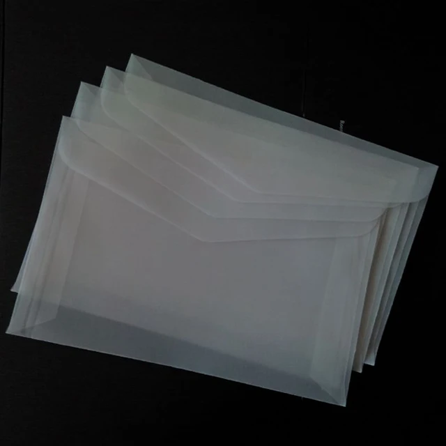 white greaseproof nondeflecting high temperature resistance butter paper envelope for packaging