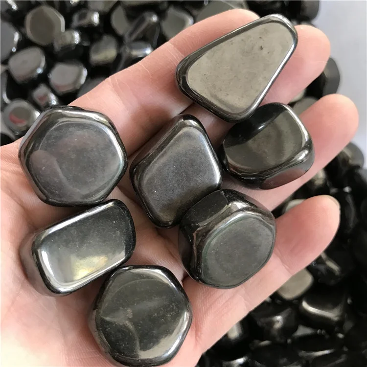 Wholesale Crystal Gemstone healing Hematite Tumbled Stone for decoration