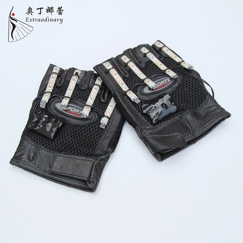 Party Supplies LED Hip Hop Costumes Glove Prop Night Light Glove for Halloween led costume
