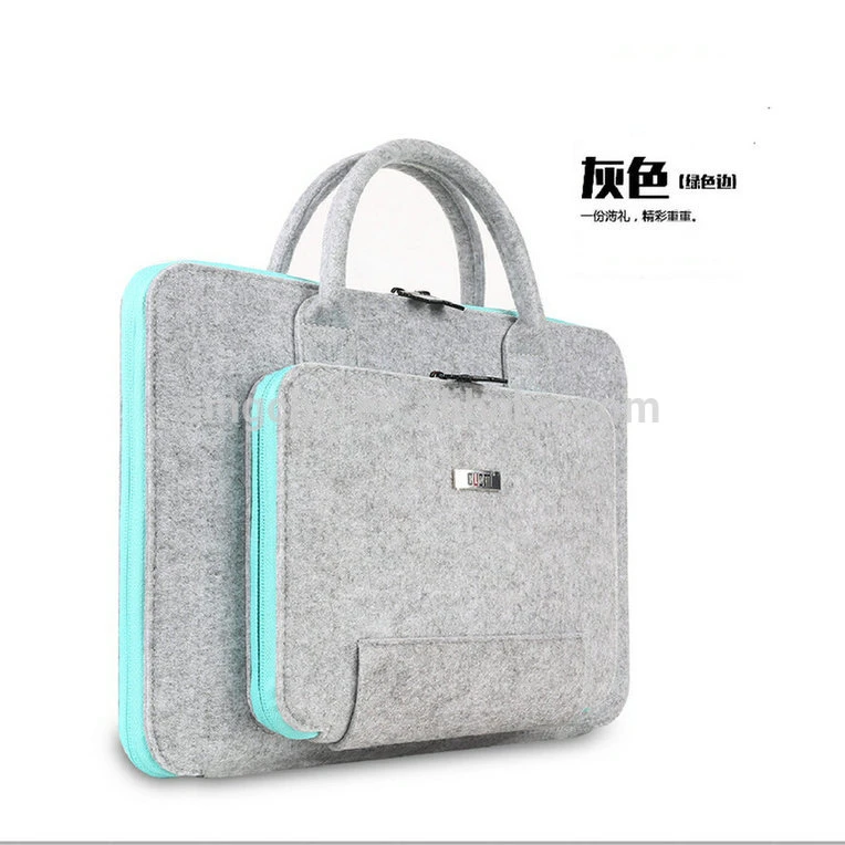 laptop Briefcase bag,multi-function felt bagS, Office felt laptop bag