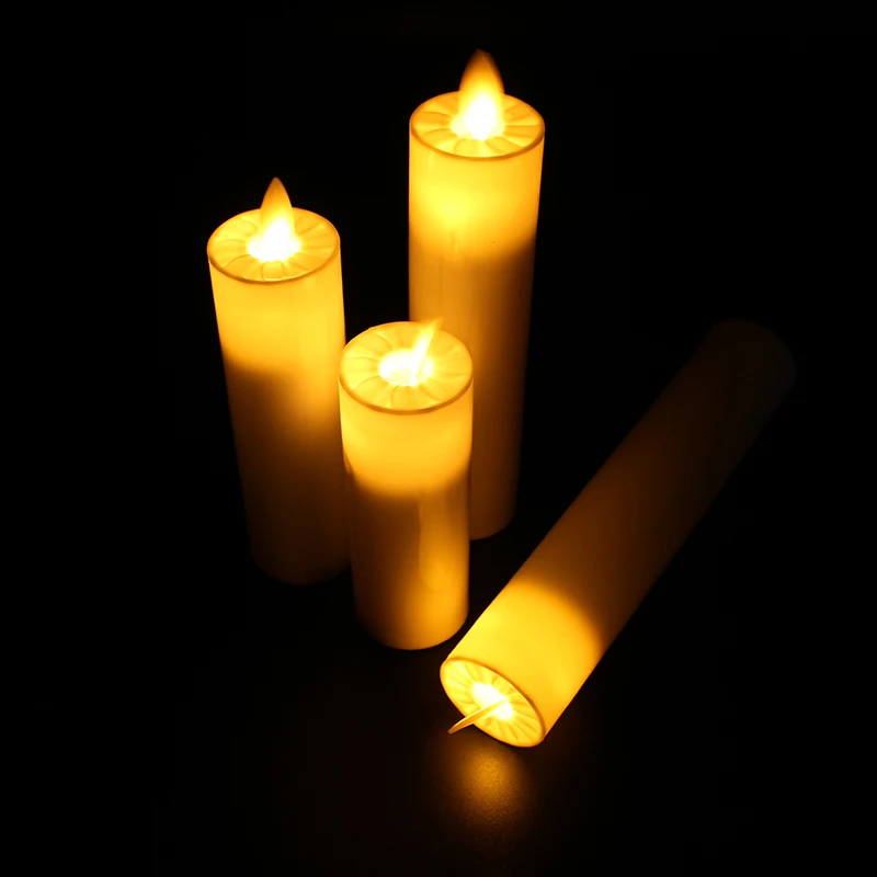 
NEW Most Realistic LED Moving Wick Flameless Electronic small wax led candles 