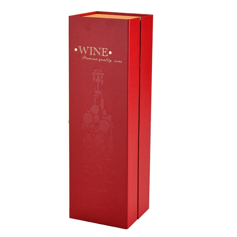 supplier custom logo high quality paper wine gift box