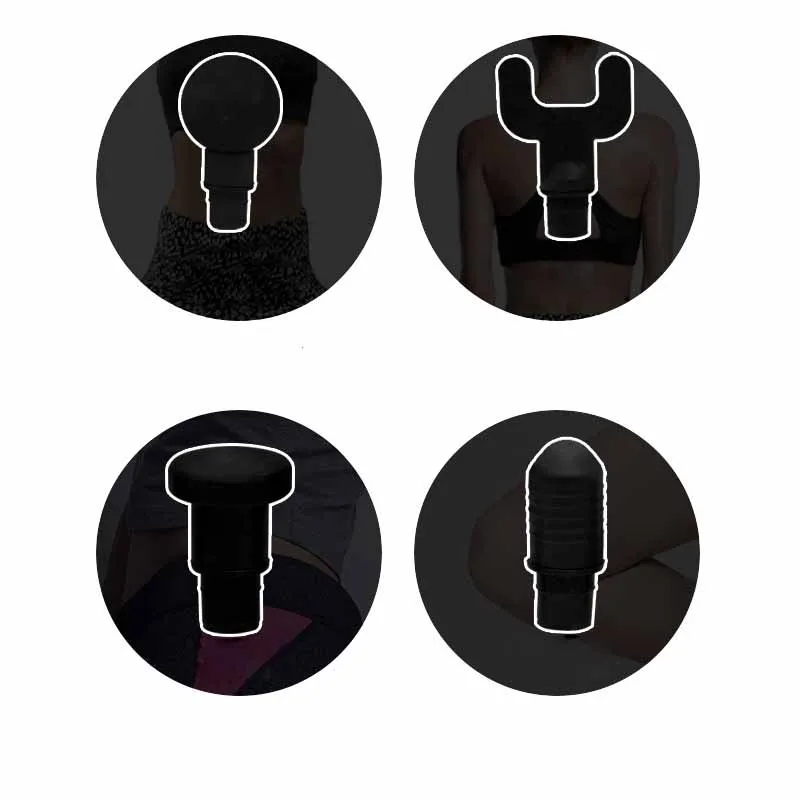 Electric fascial massager Gun Vibration Deep fitness treatment Body muscle massage gun Cordless handheld high frequency motor