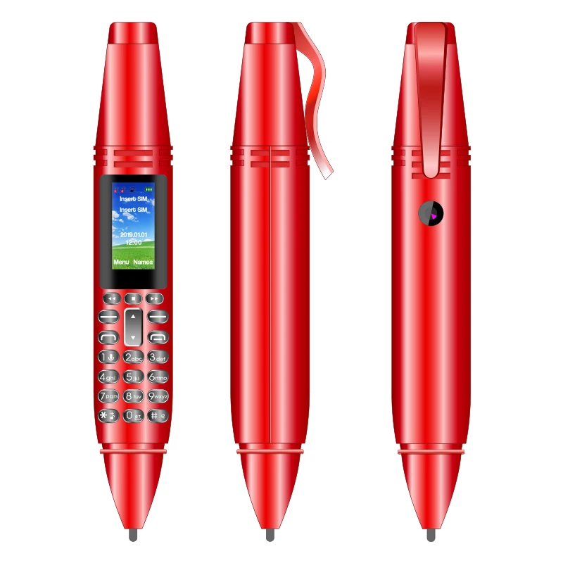  MOQ 100 шт. новый продукт UNIWA AK007 0 96 дюймовый экран Две SIM-карты GSM в форме ручки мобильный телефон
