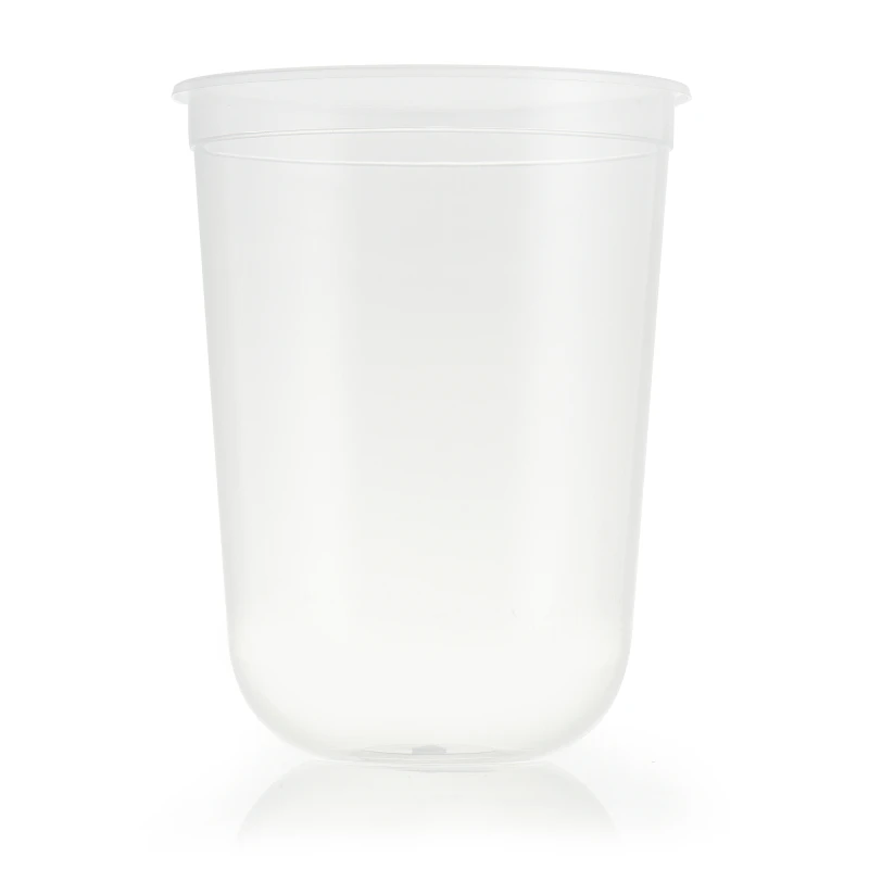FREE SAMPLE food grade pp material 500ml u shape juice cups