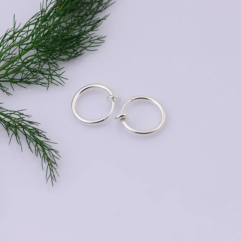 High quality gold hoop earring  no pierced clip   on earrings women jewelry