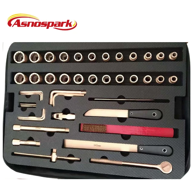 Non sparking beryllium copper alloy 85pcs tools wrench set