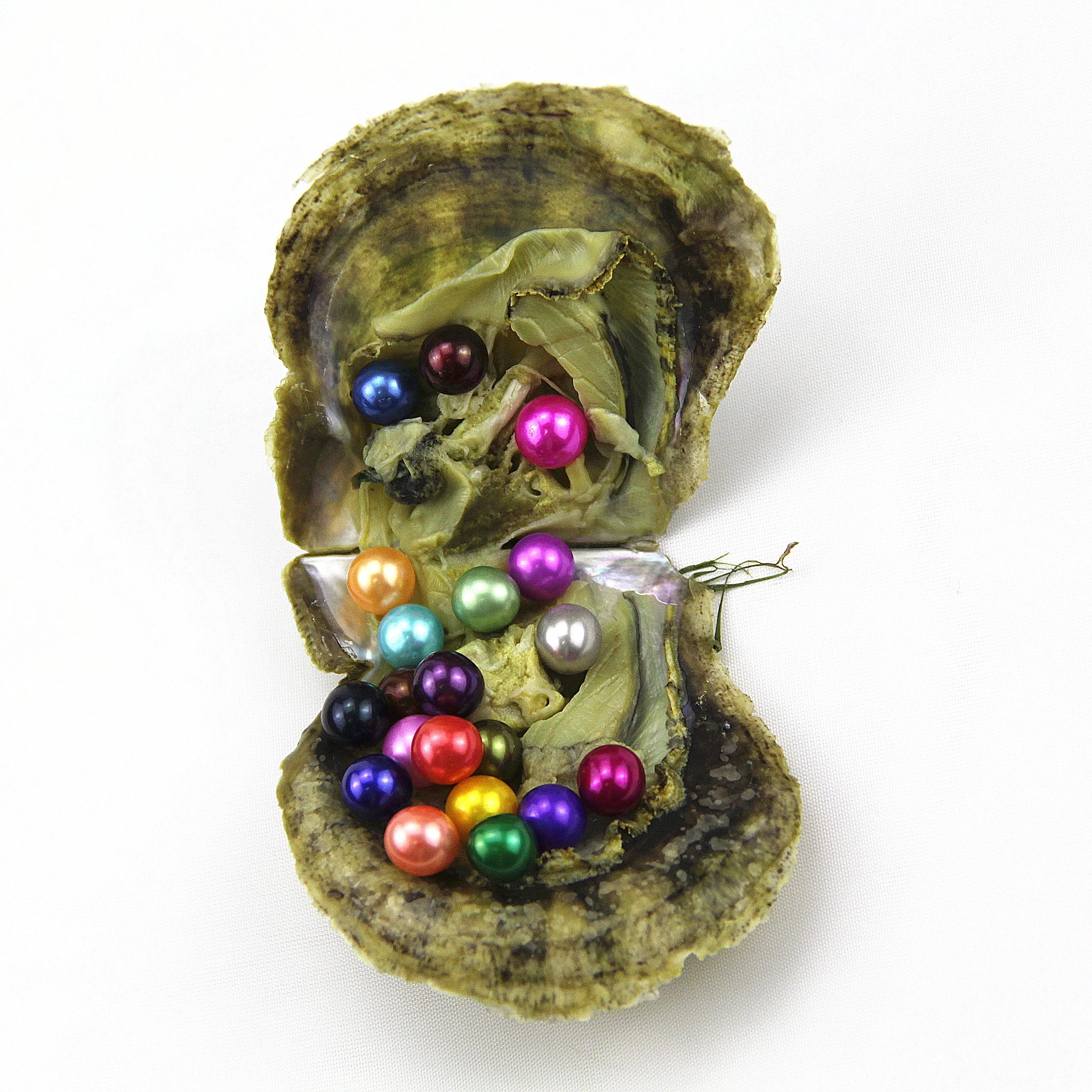 
AAA+ grade 6-7mm Freshwater Natural Pearl Mixed 34 Colors 20 pearls in 1 Akoya pearl oysterl,Vacuum packing 