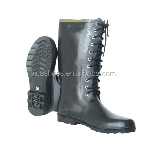 Men Black Long Boots Anti Slip Fishing Shoes China Women Cotton Fabric OEM Rubber Waterproof Boots Heels Women Eva Boot CN;JIA