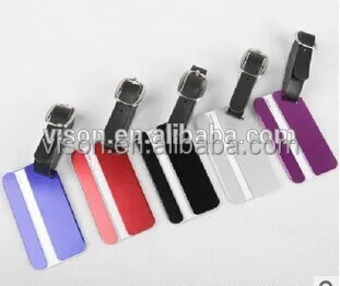 Алюминий Металла Багажные Бирки/регулируемый ремень PU/id-карты багажная бирка