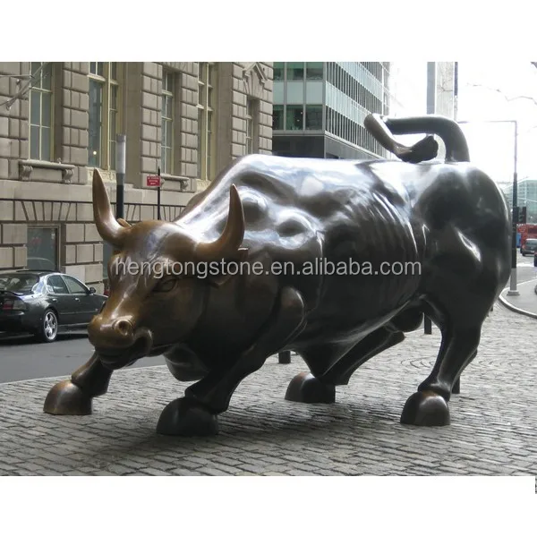 Уличная декоративная большая Литая Бронзовая настенная уличная зарядная Скульптура Быка