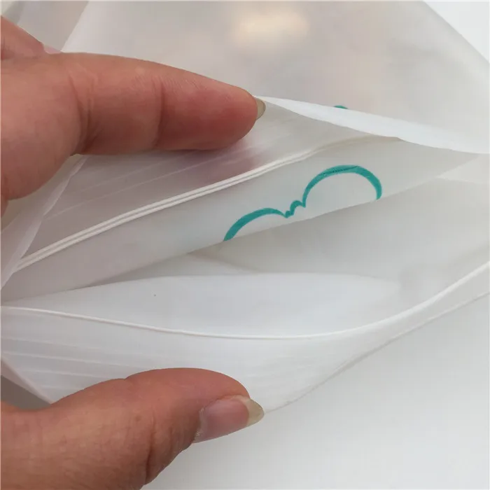 YURUI 100% Biodegradable  PLA Reusable  bags grip seal zip bag