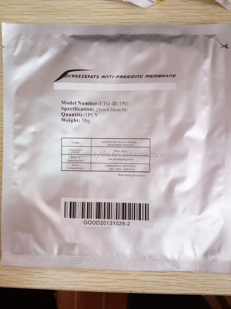 Cryotherapy Use Medical Anti-freezing cryolipolysis antifreeze membrane