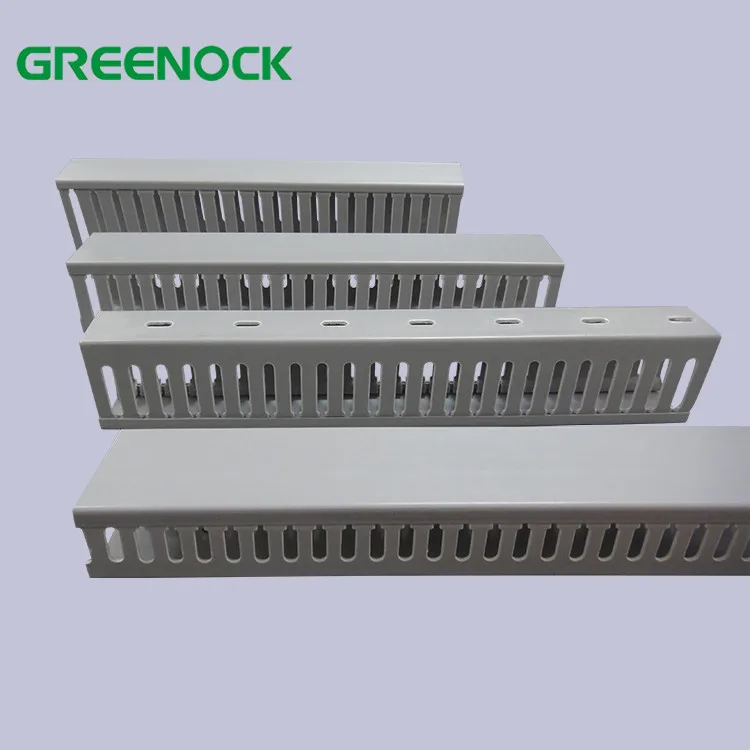 CE flame retardant PVC plastic open electric canaleta slot cable duct trunking