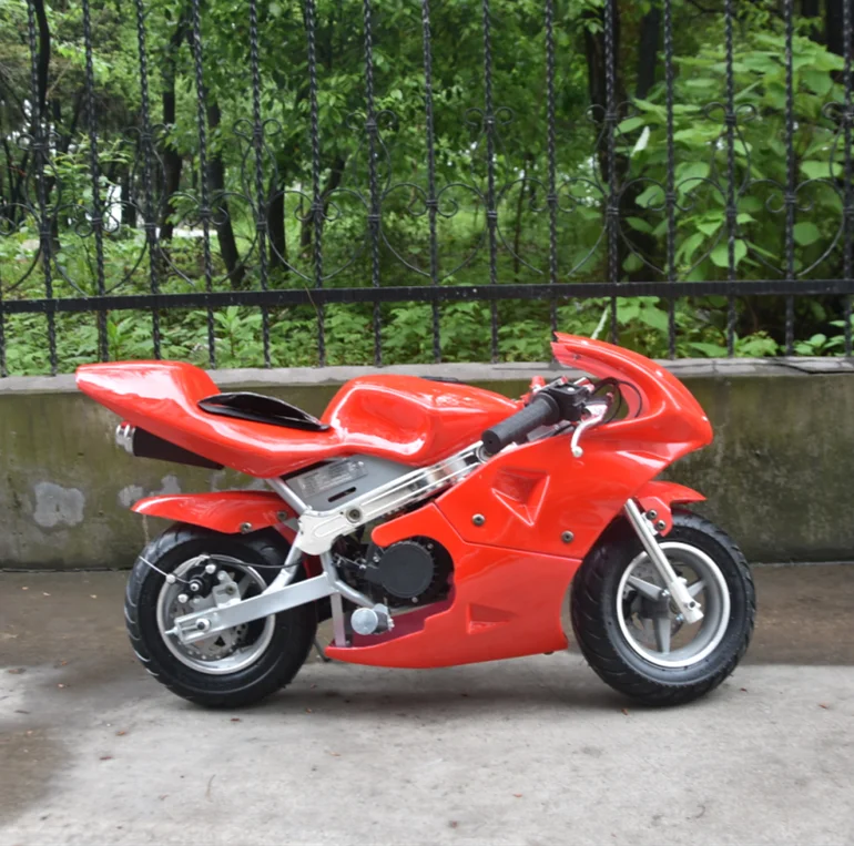 2-х тактный 49cc мини велосипед способный преодолевать Броды для детей с ручным включение/выключение одной кнопкой Детские топлива мотоцикл/бензин