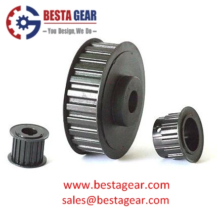 Precision casting pulley stainless steel investment casting belt timing pulley with zinc finish