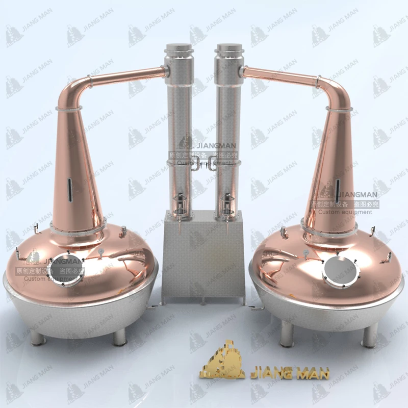 [JiangMan]-5000L Scottish Whiskey Distillery-Copper Craft Distillery Equipment-- Copper Pot Distiller-Single Malt Whiskey Still