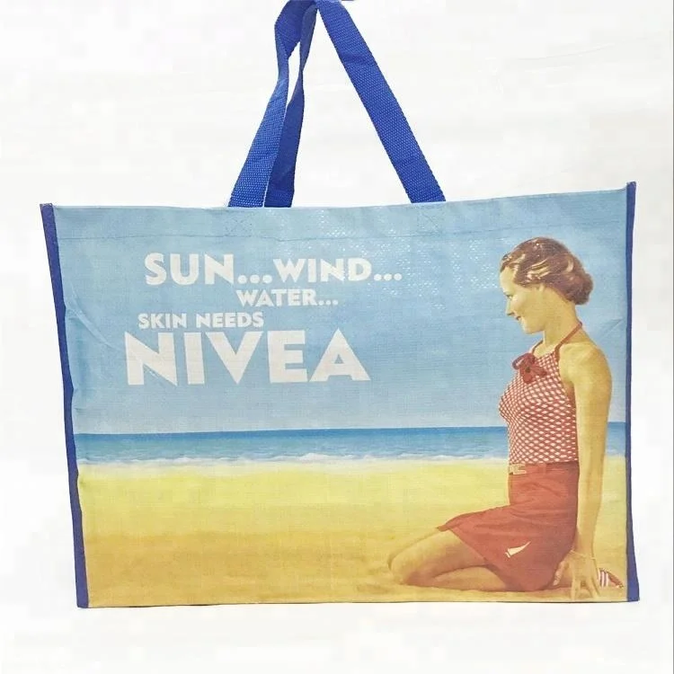 Hemp Mix Offset/Silk Printing 120gsm Stand Up White Tote PP Non Woven Fabric Shopping Bags For Wholesales