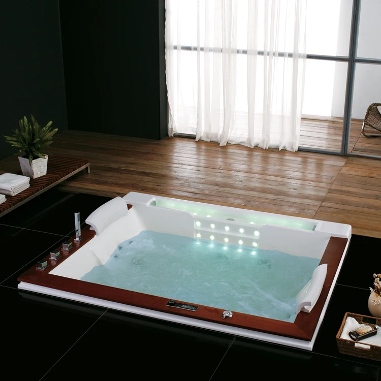 Uk CE approved big whirlpool massage bathtub balneo with jets