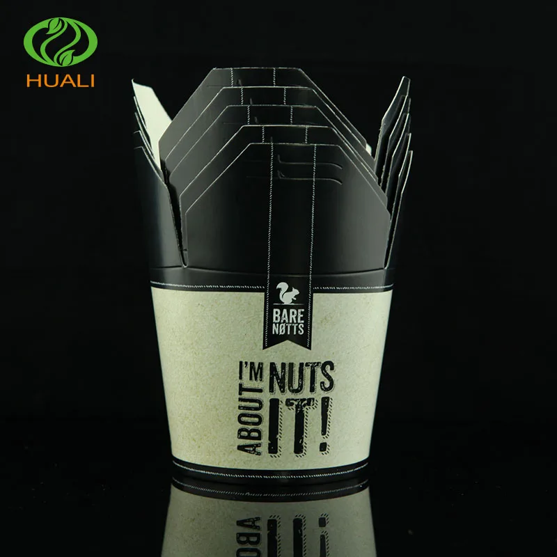 Вынос картона или крафт биоразлагаемых экологически чистых продуктов питания упаковку