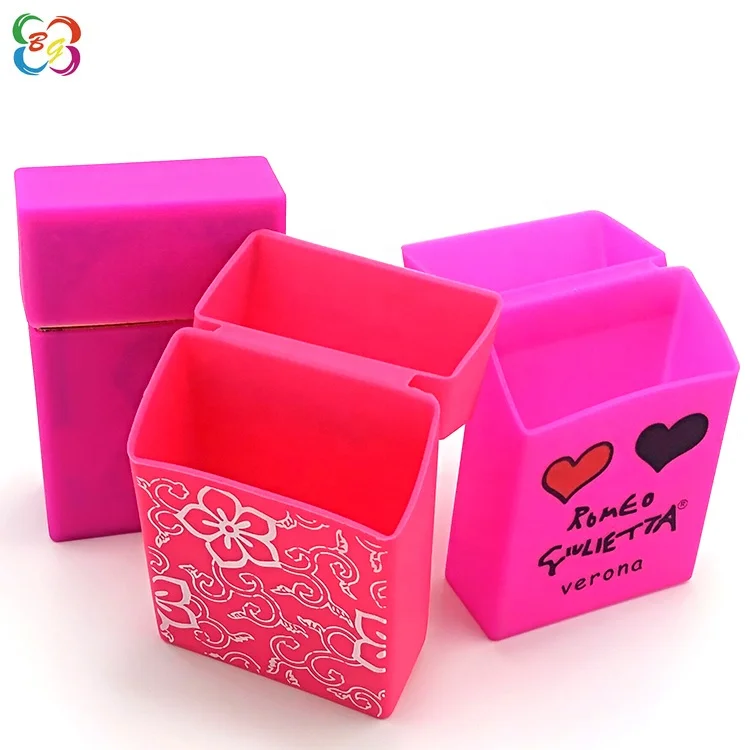 Рекламные подарки Китай Оптовая Пользовательские логотип печати силиконовый портсигар