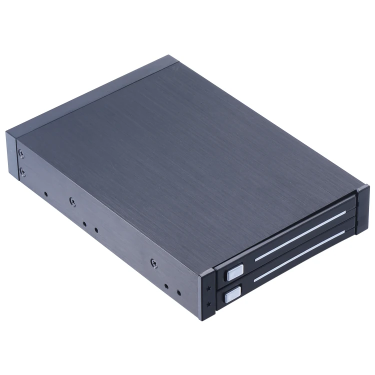 Unestech 2.5in SATA Dual Bay горячей замены алюминий Мобильный Корпус для хранения внутренний SSD HDD Mobile Rack