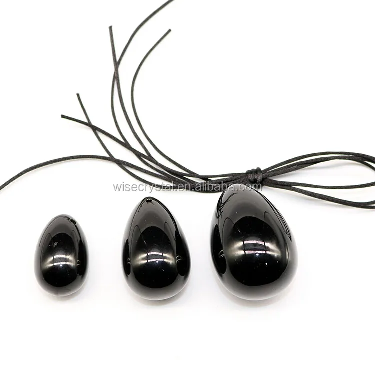 
Massage healing Obsidian crystal yoni egg Oval Shape Rock 