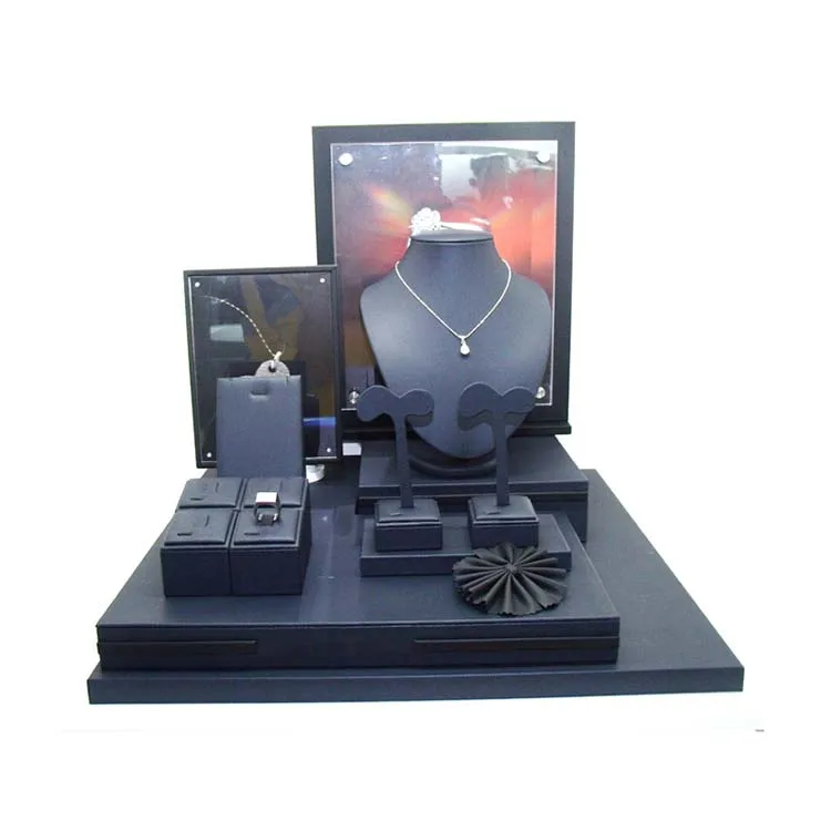 Оптовая счетчик проволоки дисплей кожзам ювелирные изделия манекен